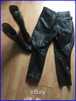 WW2 German Leather Motorcycle Breeches