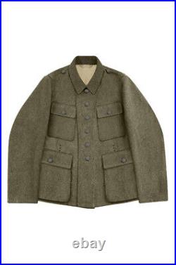 WW2 German Luftwaffe HG M43 EM Brown Grey Wool Tunic Feldbluse