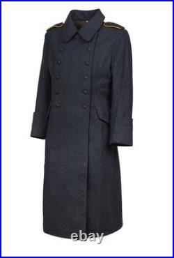 WW2 German Luftwaffe M35 Blue Grey Wool Greatcoat Reproduction