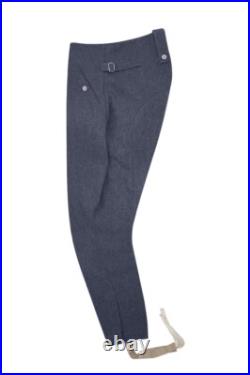 WW2 German Luftwaffe M43 Blue Grey Wool Mounted Troops Riding Breeches II