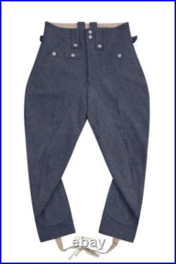 WW2 German Luftwaffe M43 Blue Grey Wool Mounted Troops Riding Breeches II