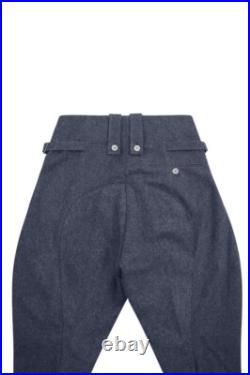 WW2 German Luftwaffe M43 Blue Grey Wool Mounted Troops Riding Breeches II