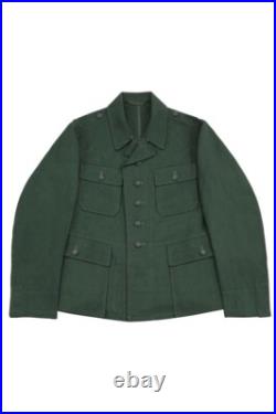 WW2 German Luftwaffe M43 Summer HBT Reed Green Tunic