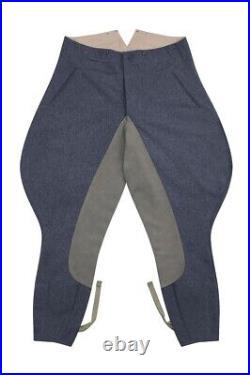 WW2 German Luftwaffe Officer Blue Grey Wool Riding Breeches 3XL