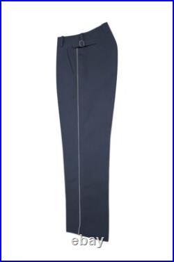 WW2 German Luftwaffe Officer Gabardine Straight Trousers With White Pipe