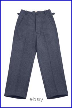 WW2 German Luftwaffe Officer Wool Straight Trousers