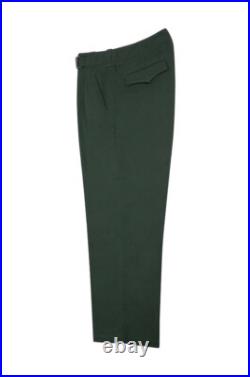 WW2 German Luftwaffe Summer HBT Reed Green Drill Trousers