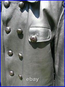 WW2 German Luftwaffe black Leather jacket sz X Large