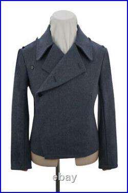 WW2 German Luftwaffe blue grey wool panzer wrap jacket