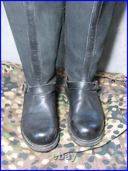 WW2 German Luftwaffe style sheepskin lined boots sz 9 (Wide shafts of 44 cm)