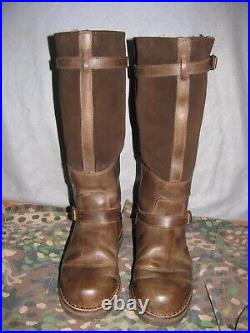 WW2 German Luftwaffe style sheepskin lined winter boots sz 11 1/2