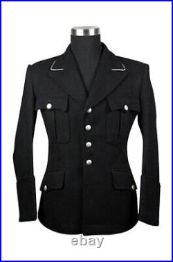 WW2 German M32 elite officer black wool tunic