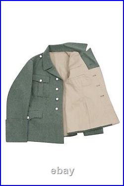 WW2 German M35 Elite 1 Div. FieldGrey Wool Tunic Feldbluse 5 Buttons
