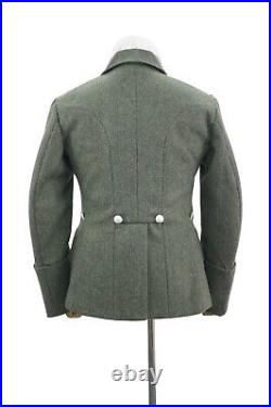 WW2 German M35 Elite 1 Div. FieldGrey Wool Tunic Feldbluse 5 Buttons