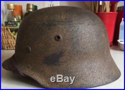 WW2 German M35 Helmet Custom Desert/DAK Camo