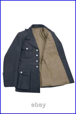 WW2 German M35 Luftwaffe EM/NCO blue grey wool tunic tuchrock