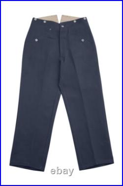 WW2 German M35 Luftwaffe blue grey Gabardine trousers
