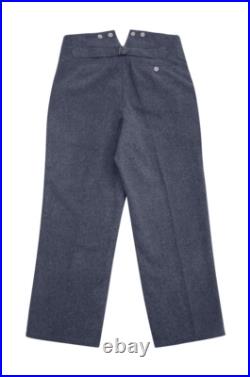 WW2 German M35 Luftwaffe blue grey wool trousers