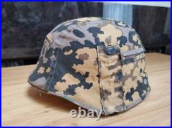 WW2 German M35, M40, M 42 Size 64 Helmet Cover, Two Sided, Expert Quality Repro
