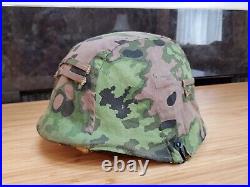 WW2 German M35, M40, M 42 Size 64 Helmet Cover, Two Sided, Expert Quality Repro