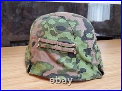 WW2 German M35, M40, M 42 Size 64 Helmet Cover, Two Sided, Expert Quality Repro