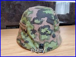 WW2 German M35, M40, M 42 Size 64 Helmet Cover, Two Sided, Expert Quality Repro