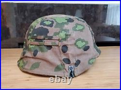 WW2 German M35, M40, M 42 Size 64 Helmet Cover, Two Sided, Expert Quality Repro