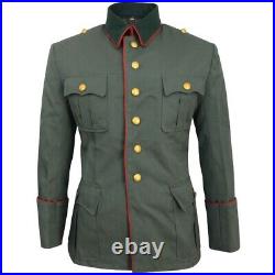 WW2 German M35 Waffenrock Tunic with Red Piping Field-Grey Tunic/Jacket