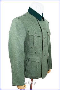 WW2 German M36 Heer EM fieldgrey wool tunic Feldbluse (5 buttons)