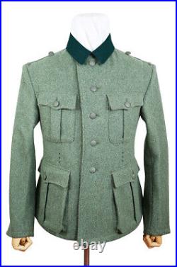 WW2 German M36 Heer EM fieldgrey wool tunic Feldbluse (5 buttons) L