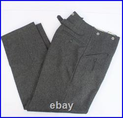 WW2 German M36 Slate Grey Wool Trousers Reproduction WW2 German M36 Slate Grey Wool Trousers Reproduction