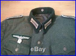 WW2 German M36 Tunic Jacket S (36-38) Short + 32 Waist Trousers Pants Feldhosen