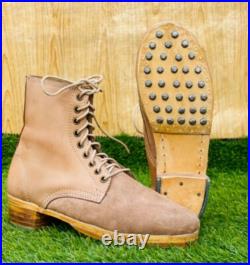 WW2 German M37 Low Boots Repro Army Military Hobnail Leather All Sizes New