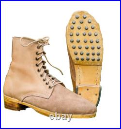 WW2 German M37 Low Boots Repro Army Military Hobnail Leather Boot size 4 to 15