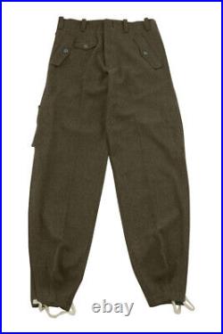 WW2 German M40 Fallschirmjager Brown wool jump trousers