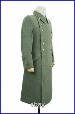 WW2 German M40 Kriegsmarine Coastal Officer Fieldgrey wool Greatcoat