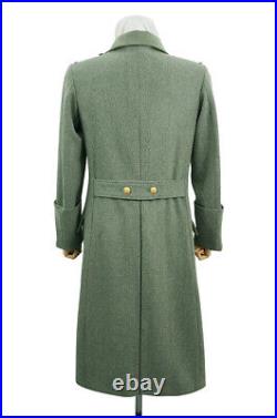 WW2 German M40 Kriegsmarine Coastal Officer Fieldgrey wool Greatcoat