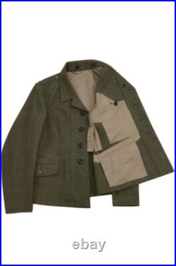 WW2 German M40 Luftwaffe EM/NCO brown grey wool flight tunic Fliegerbluse