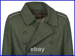 WW2 German M40 Wool Greatcoat Repro Army Trench Coat Field Grey High Quality