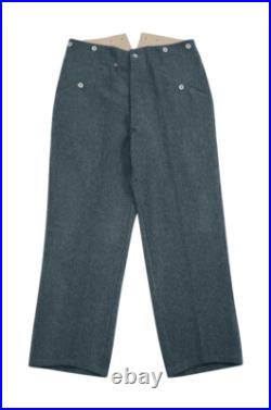 WW2 German M40 heer / elite Italian Field Wool trousers blue green grey
