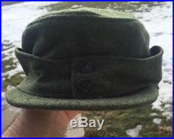 WW2 German M42 Greatcoat & Robert Lubstein Wool Cap Hat