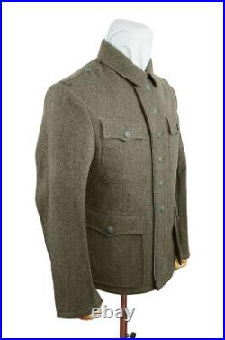 WW2 German M42 Heer EM Brown wool tunic Feldbluse