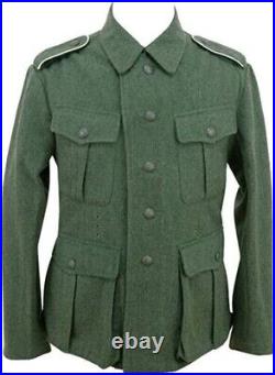 WW2 German M42 Kriegsmarine coastal field wool tunic Green German Coat