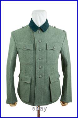 WW2 German M42 Modified Heer EM fieldgrey wool tunic Feldbluse
