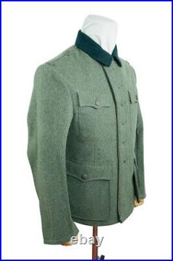 WW2 German M42 Modified Heer EM fieldgrey wool tunic Feldbluse L