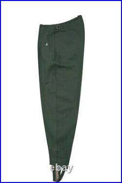 WW2 German M42 Summer HBT Reed Green Field Trousers