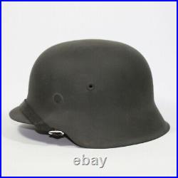 WW2 German M42 WH helmet complete with liner, chinstrap and split pins size 64