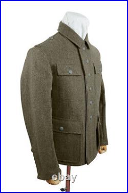 WW2 German M43 Heer EM Brown wool tunic Feldbluse