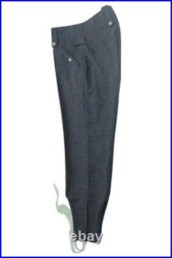 WW2 German M43 Luftwaffe blue grey wool trousers keilhosen