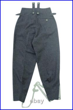 WW2 German M43 Luftwaffe blue grey wool trousers keilhosen
